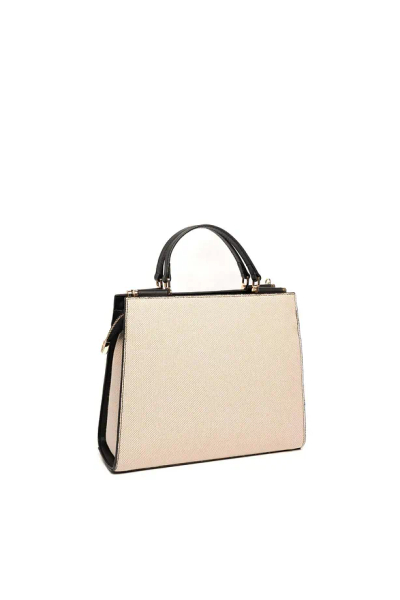Çantë dore Silver&Polo, krem/zezë