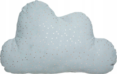 Jastëk dekor Berlingot Cloud, si re, 45x15x28 cm, blu