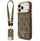Mbrojtëse telefoni Guess 4G Triangle Logo Big Strap, MagSafe, për iPhone 17 Pro Max, kafe