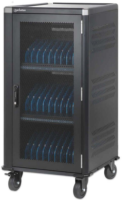 Karroca Manhattan 30-Port USB-C Charging Cart, 30 pajisje, 65W, e zezë