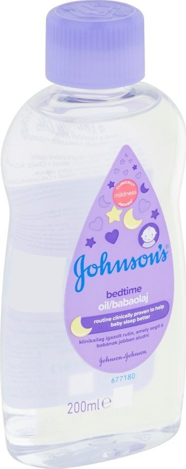 Vaj trupi për beba Johnson’s Bedtime, hidratues, 200 ml, transparent