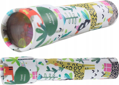 Lodër kaleidoskop për kalamaj White Swan, figura me ngjyra, plastik, i bardhë