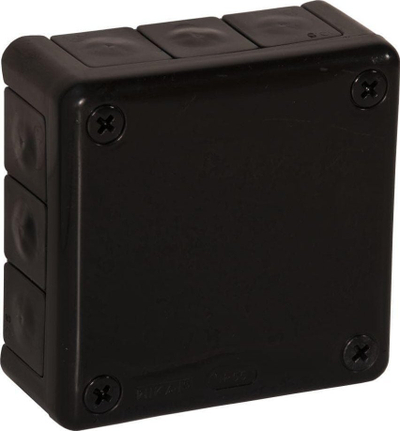 Kuti kabllosh hermetike Viplast, 98x98x42mm, IP55, e zezë