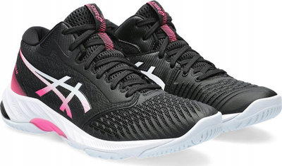 Këpucë volejbolli Asics Netburner Ballistic FF MT 3 W, për goca, të zeza me rozë