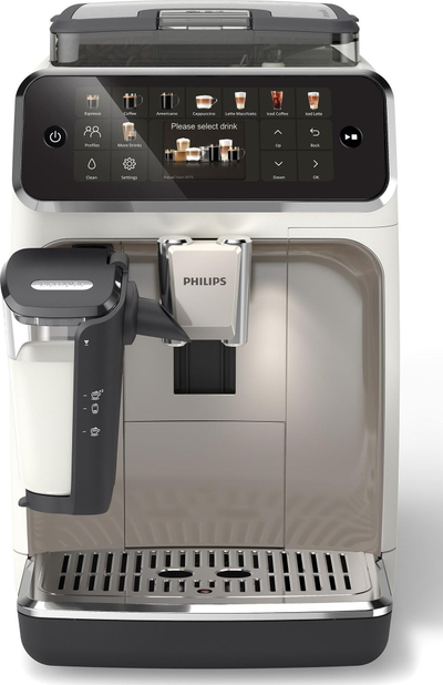 Апарат за кафе Philips Series 5500 LatteGo EP5543/90, автоматски, со керамичка мелница, црн