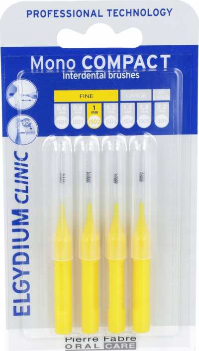 Furçë ndërdhëmbësh Elgydium Clinic Monocompact Yellow Fine, e hollë, e verdhë