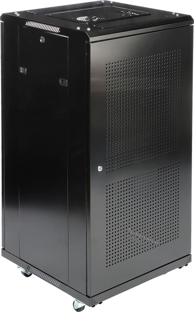 Kabinet rrjeti Eprado R19 24U 600FW, për dysheme, me derë xhami, i zi