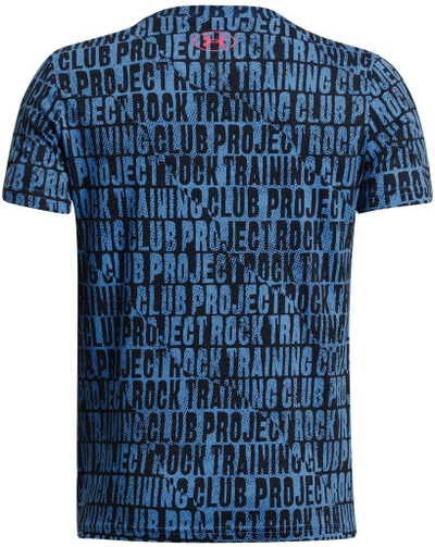 Спортска блуза за момчиња Under Armour Project Rock, памук, сина