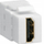 Modul Keystone Hager HDMI 2.0, prizë muri, e bardhë