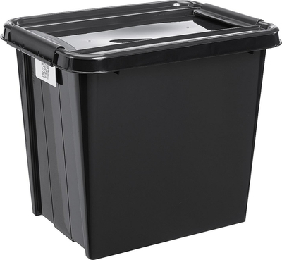 Kuti plastike Plast Team PROBOX RECYCLE, 53L, me kapak, e zezë