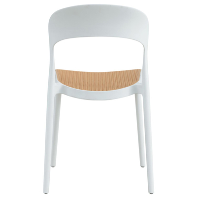 Karrige polipropileni Cleo 41x53x81cm (HM5936.01), bardhë/ bezhë