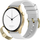 Smartwatch për gra Gravity GT11-2, ekran 1.43" AMOLED, Bluetooth 5.2, ari me rrip i bardhë