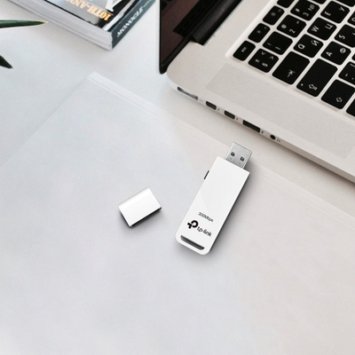Адаптер Ви-Фи TP-Link TL-WN821N, N300, 2.4GHz, USB, бел