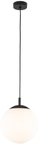 Llambadar varese TK Lighting Maxi, Ø30cm, 1 llampë, i zi me të bardhë