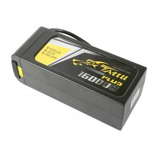 Bateri LiPo Tattu Plus 6S1P, 16000mAh, 22.2V 15C, e zezë
