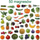 Set magnetësh edukativ Fruits and Vegetables, 50 copë, shumengjyrësh