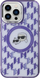 Mbulesë telefoni Karl Lagerfeld IML Monogram Karl &amp; Choupette MagSafe, për iPhone 15 6.1", vjollcë