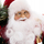 Figurinë Babagjyshi Feeric Christmas, 30 cm, kadife, e kuqe me të bardhë