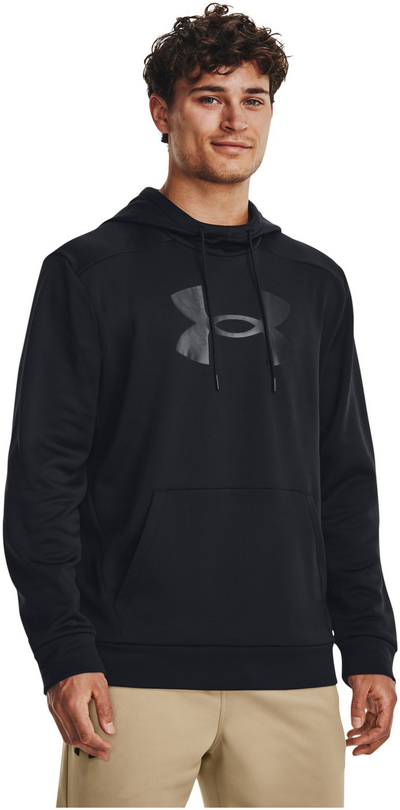 Bluzë me kapuç Under Armour UA Armor Fleece Big Logo HD, për meshkuj, e zezë