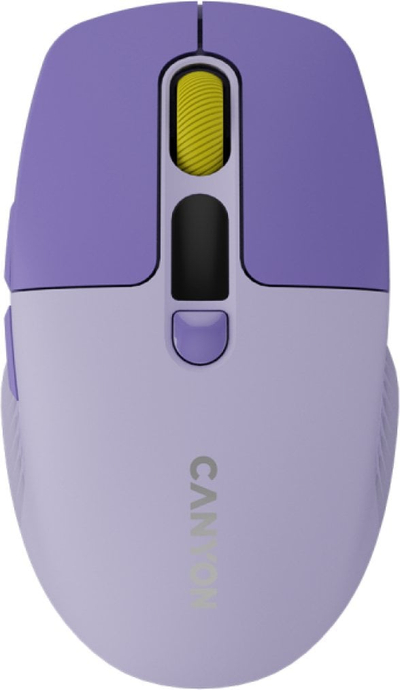 Maush pa tel Canyon MW-26 LCD Silent, dy mënyra lidhjeje, 2400 DPI, vjollcë