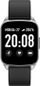 Smartwatch G. Rossi SW009-5, ekran TFT HD, IP67, argjendtë me të zezë