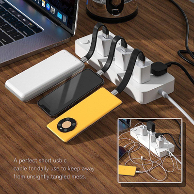 Kabllo Techly USB-C në USB-A, 12cm, 10 Gbit/s, e zezë
