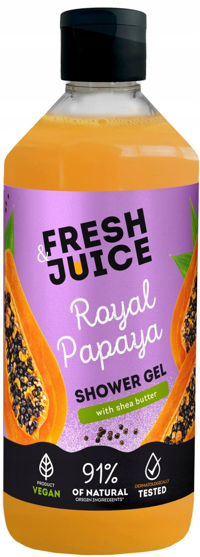 Xhel dushi Fresh Juice Royal Papaya, me vaj shea, 473ml