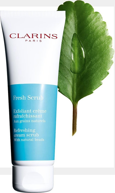 Scrub fytyre Clarins Fresh Scrub, kremoz, 50ml, blu