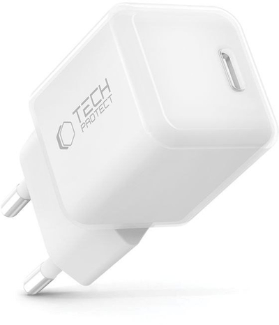 Karikues muri Tech-Protect NCM25, USB C PD 25W, i bardhë
