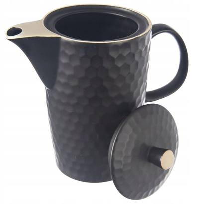 Çajnik Orion Tea Time, 1.3L, prej guri qeramik, i bardhë