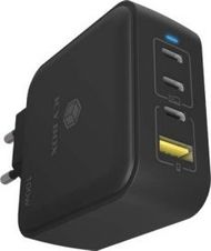 Karikues universal ICY BOX IB-PS1040-PD, 3x USB Type C, karikim i shpejtë, i zi
