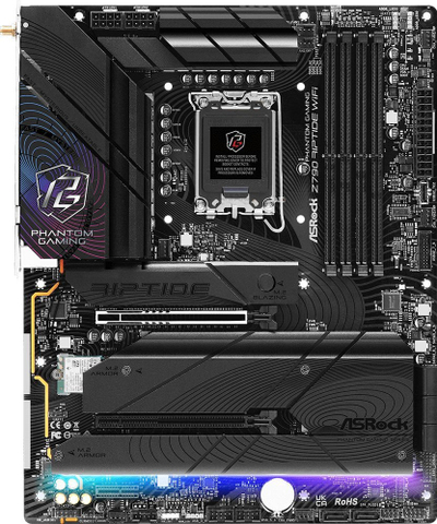 Pllakë amë ASRock Z790 Riptide WiFi, LGA 1700, Intel Z790, WiFi 7, DDR5, PCIe 5.0, e zezë