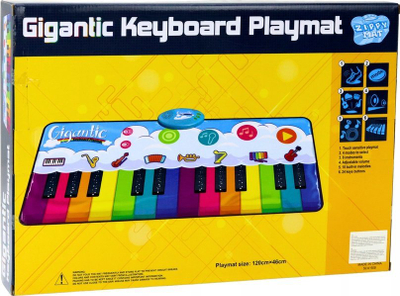 Lodër tapet muzikor Educational Dance Mat, piano me 10 melodi, shumëngjyrësh
