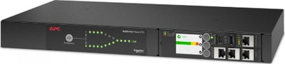 Ndërrues burimi energjie APC AP4423A Rack ATS, 230V, 16A, hyrje C20, 8x C13 1x C19