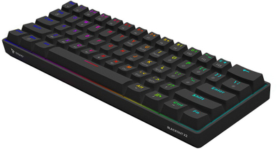 Tastierë mekanike SAVIO Blackout X2, 60%, RGB, me kabllo, e zezë