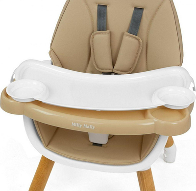 Karrige për ngrënie Milly Mally 2in1, Malmo Beige
