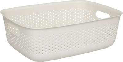 Shportë plastike 5FIVE Tila, 10L, krem, bezhë