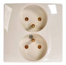 Prizë dyshe Legrand Compact 764641, 16A, 250V, krem