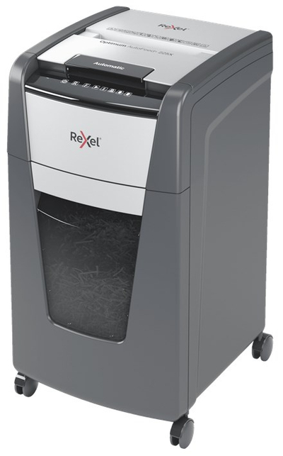 Grirëse dokumentesh Rexel AutoFeed+ 225X P-4, 225 fleta, kosh 60L, gri
