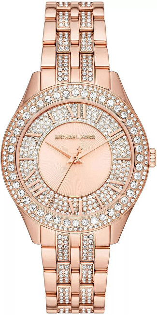 Orë për femra Michael Kors Harlowe MK4710, e artë rozë