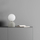 Lampë tavoline TK Lighting Miki 16038, 1xG9 8W, sferë qelqi, beige e bardhë