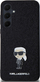 Mbrojtëse telefoni Karl Lagerfeld Fixed Glitter Ikonik, Samsung Galaxy A55 A556, hardcase, e zezë me shkëlqim