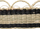 Tabaka servirje Atmosphera Round Woven Seagrass, 35cm, bari deti, bezhë me të zezë