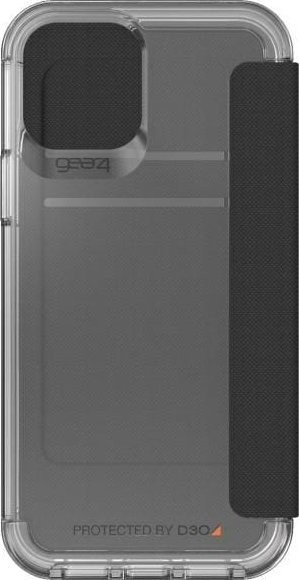 Këllëf folio Gear4 Wembley për iPhone 12 12 Pro, transparent, me D3O