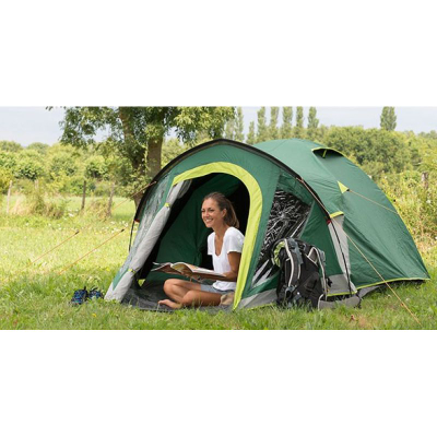 Çadër kampingu Coleman Kobuk Valley Plus, dome, për 3 veta, jeshile-gri