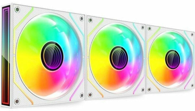 Ventilatorë PC Mars Gaming MF-3DPROKIT, 3x 120mm PWM, ARGB 3D Infinity Mirror, të zinj