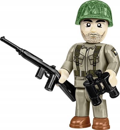 Set ndërtimi COBI Historical Collection WWII Jeep Willys MB, shkallë 1:35, me figurë ushtari