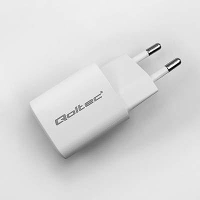 Karikues muri Qoltec GaN Ultra 35W, 1x USB C PD, 1x USB, i bardhë