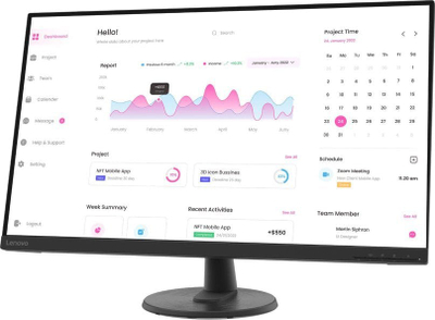 Monitor Lenovo D32-40, 31.5", Full HD, i zi
