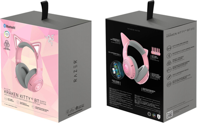 Kufje Razer Kraken Kitty BT V2, rozë